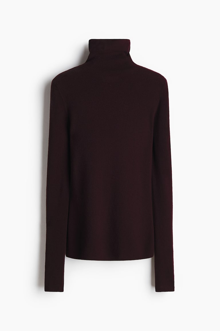 Cashmere-Blend Polo-Neck Jumper