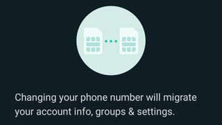 WhatsApp change number
