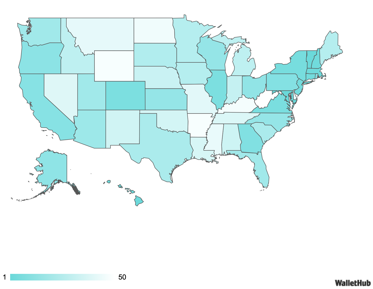 Student loan debt map