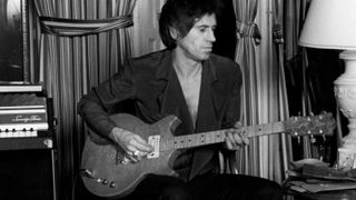 Keith Richards plays Doug Young custom built guitar