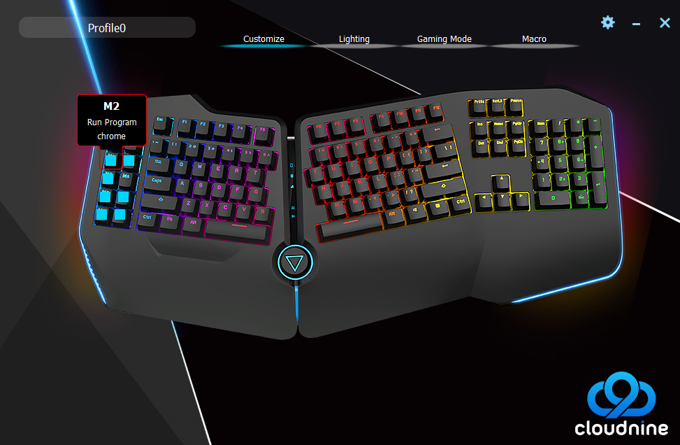 Cloud Nine C989 ErgoFS Mechanical Split Keyboard