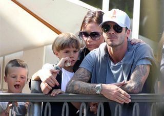 David and Victoria Beckham in Los Angeles