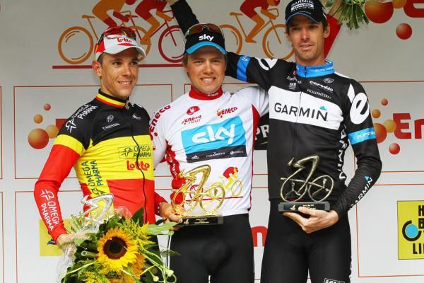 The Eneco Tour podium