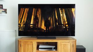 The LG C3 OLED TV on a table