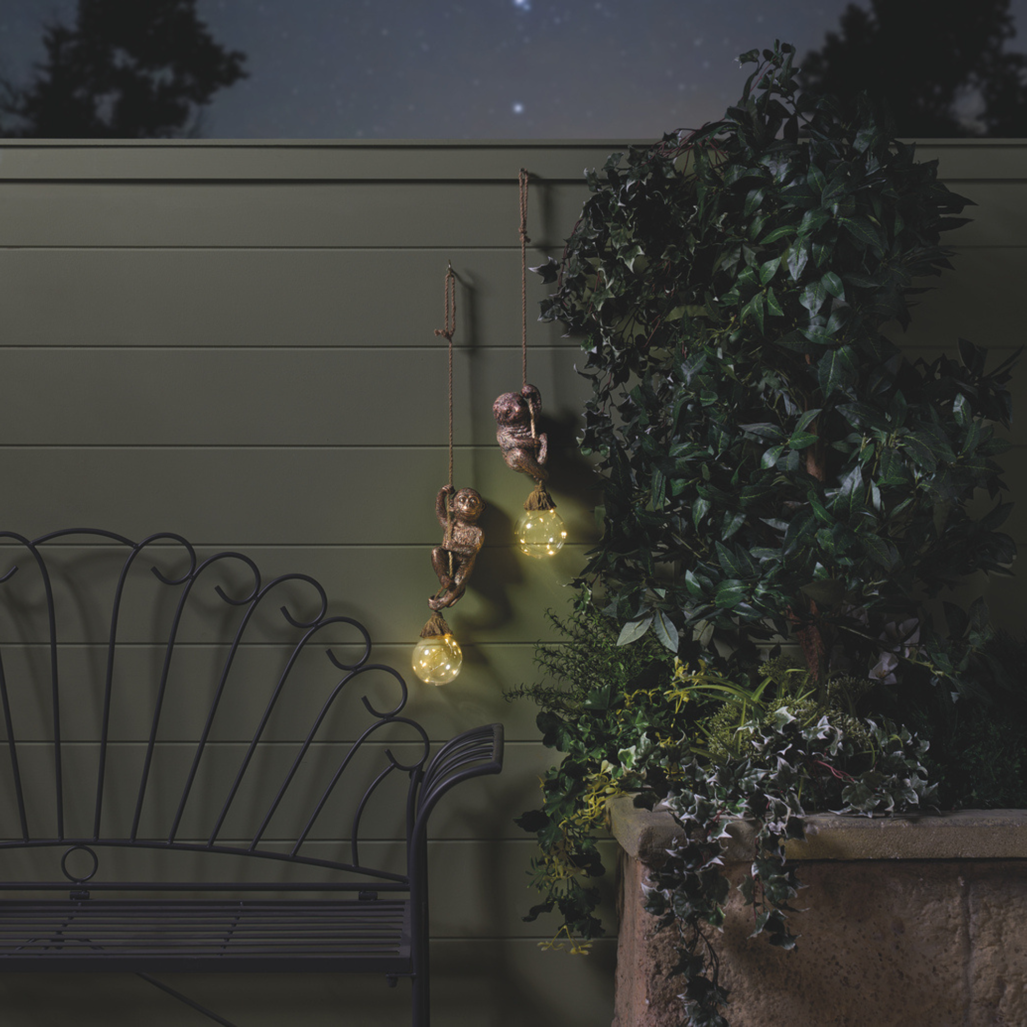 Aldi sloth and monkey solar lights