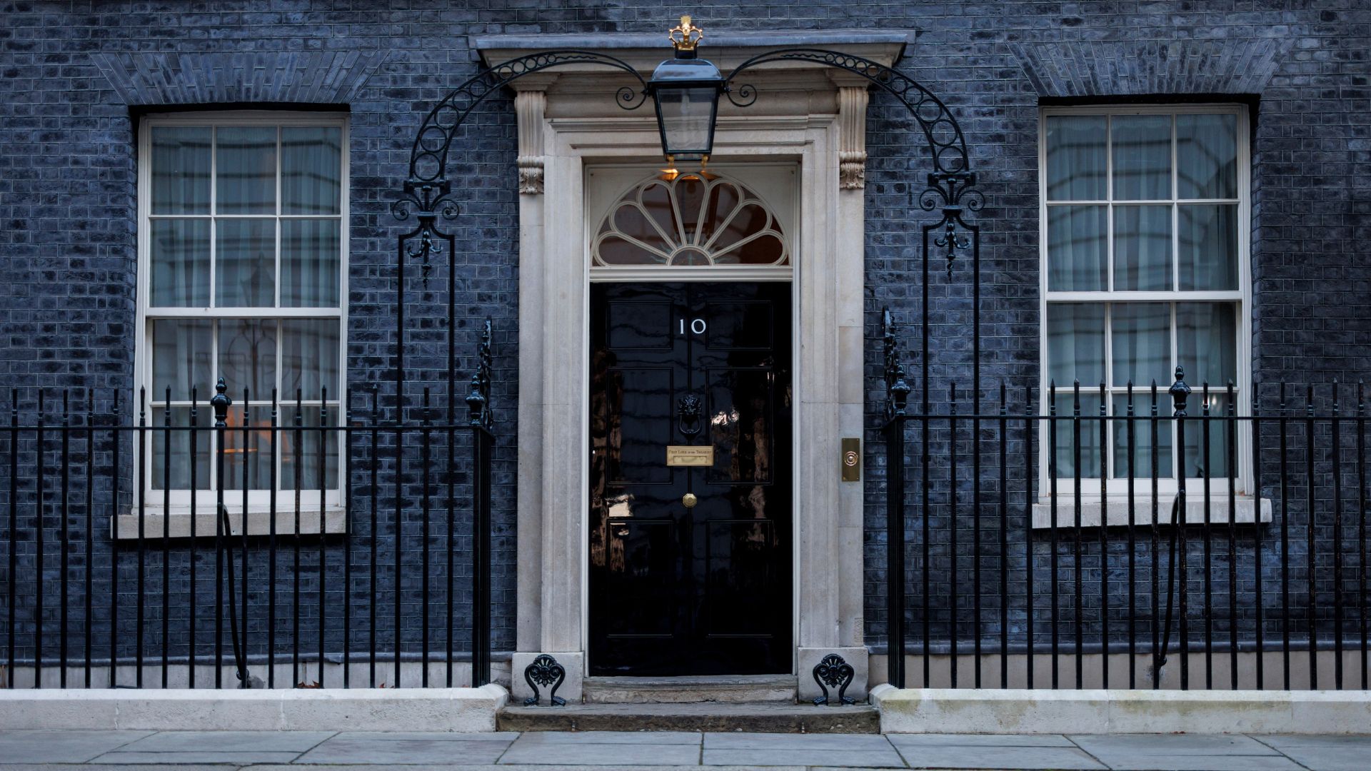 an image of the door to 10 downing street
