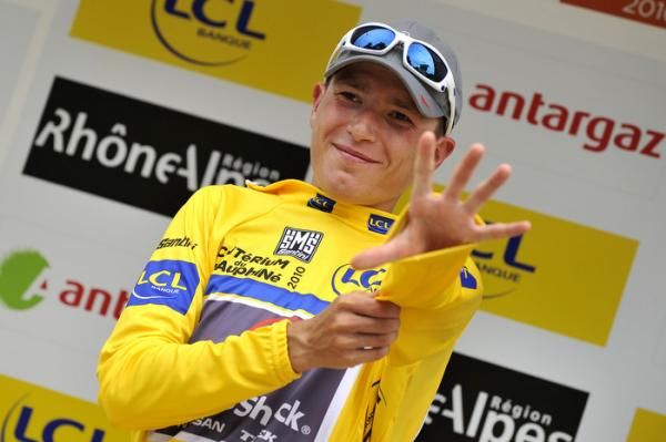 Janez Brajkovic (Team RadioShack) takes over the race lead at the Crit&eacute;rium du Dauphin&eacute;.