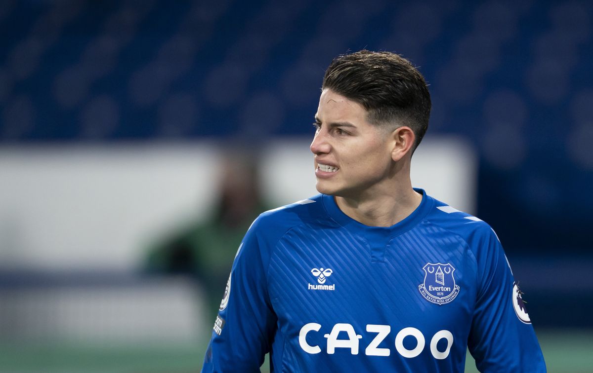 Everton midfielder James Rodriguez