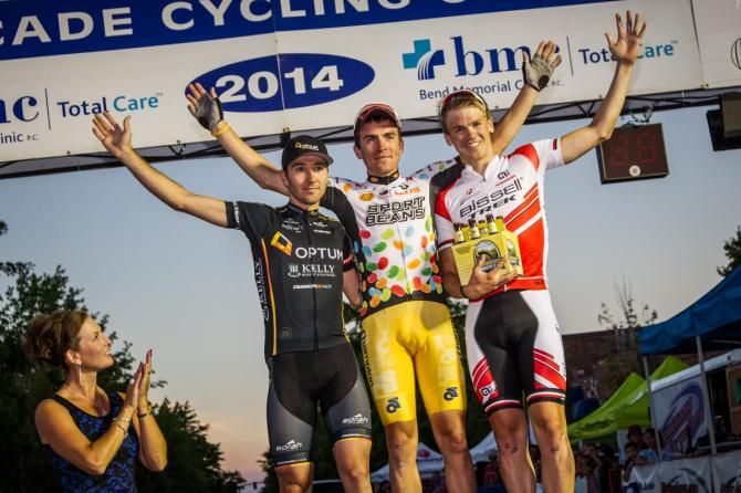 The mens podium after tonights stage.