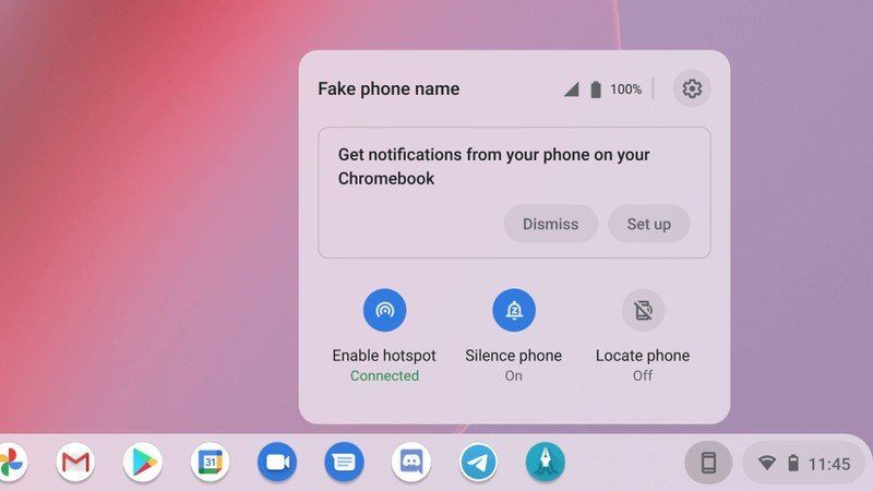 Google Phone Hub Ui