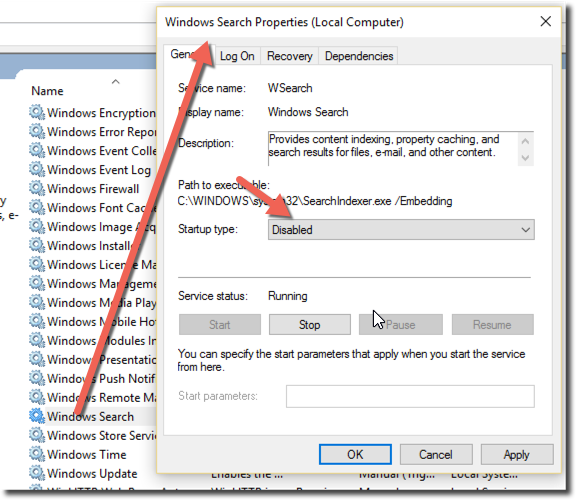 Find exclude file