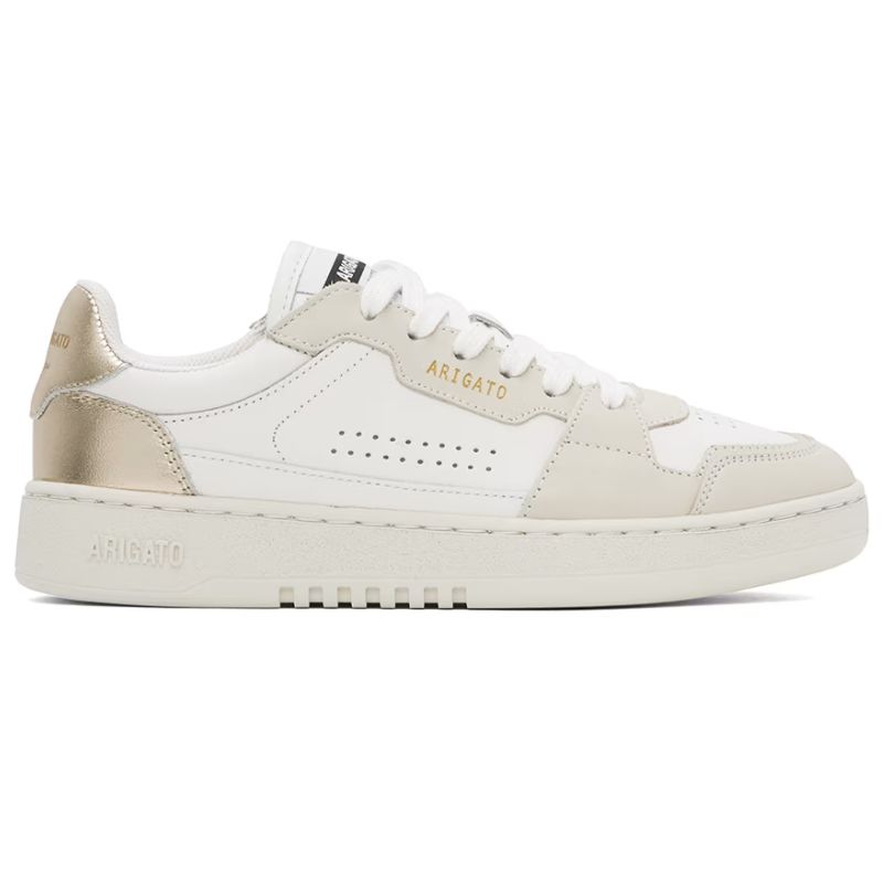 Axel Arigato , White & Gold Dice Lo Sneakers