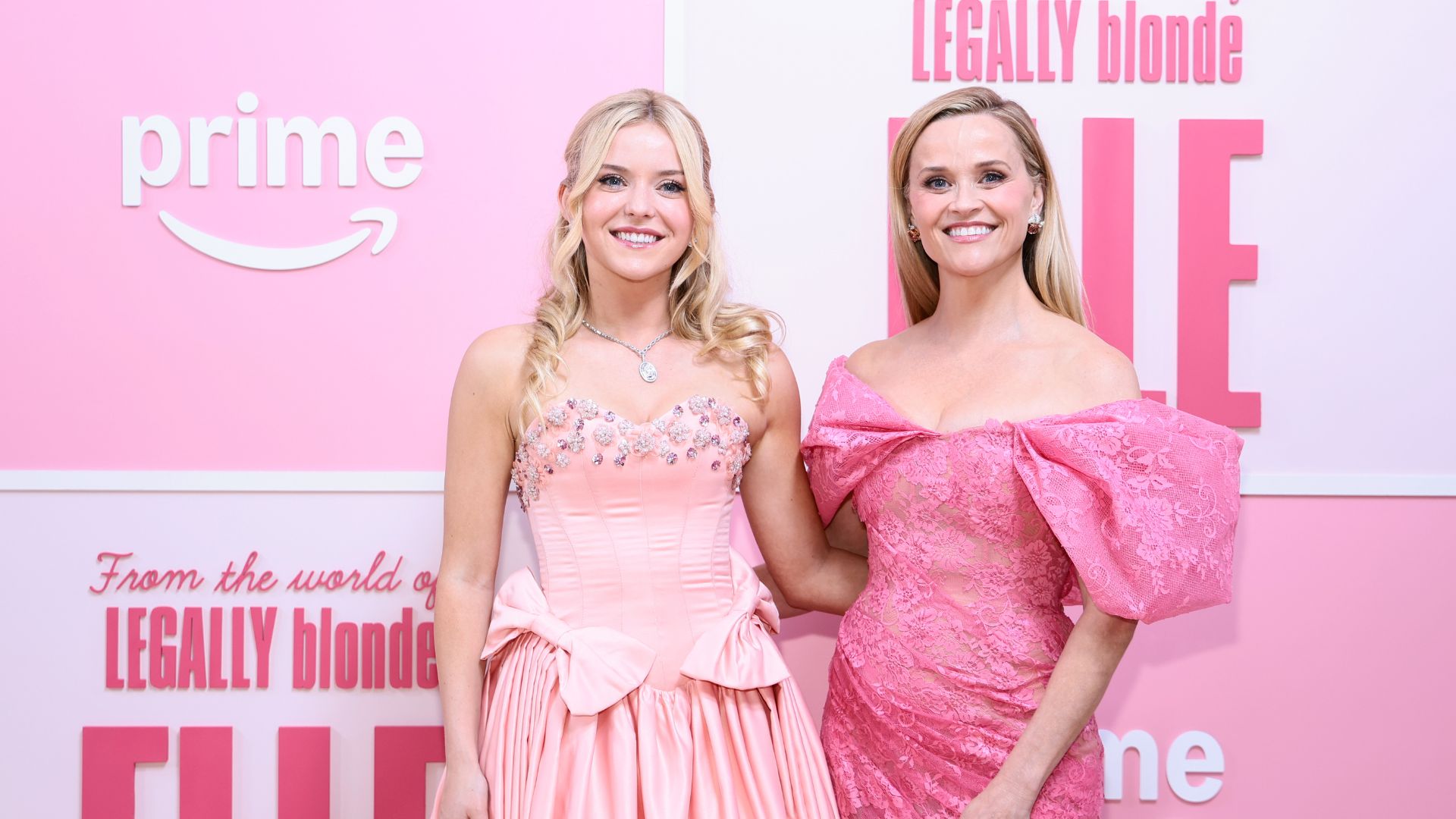 Lexi Minetree and Reese Witherspoon attend the premiere of Amazon Prime's Elle, June 23, 2026