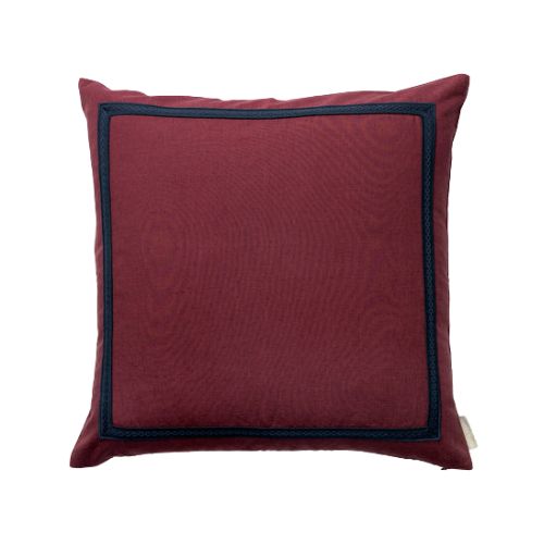 Dark red throw pillow