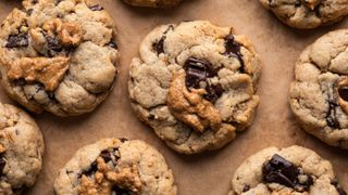 Cookies on a baking tray