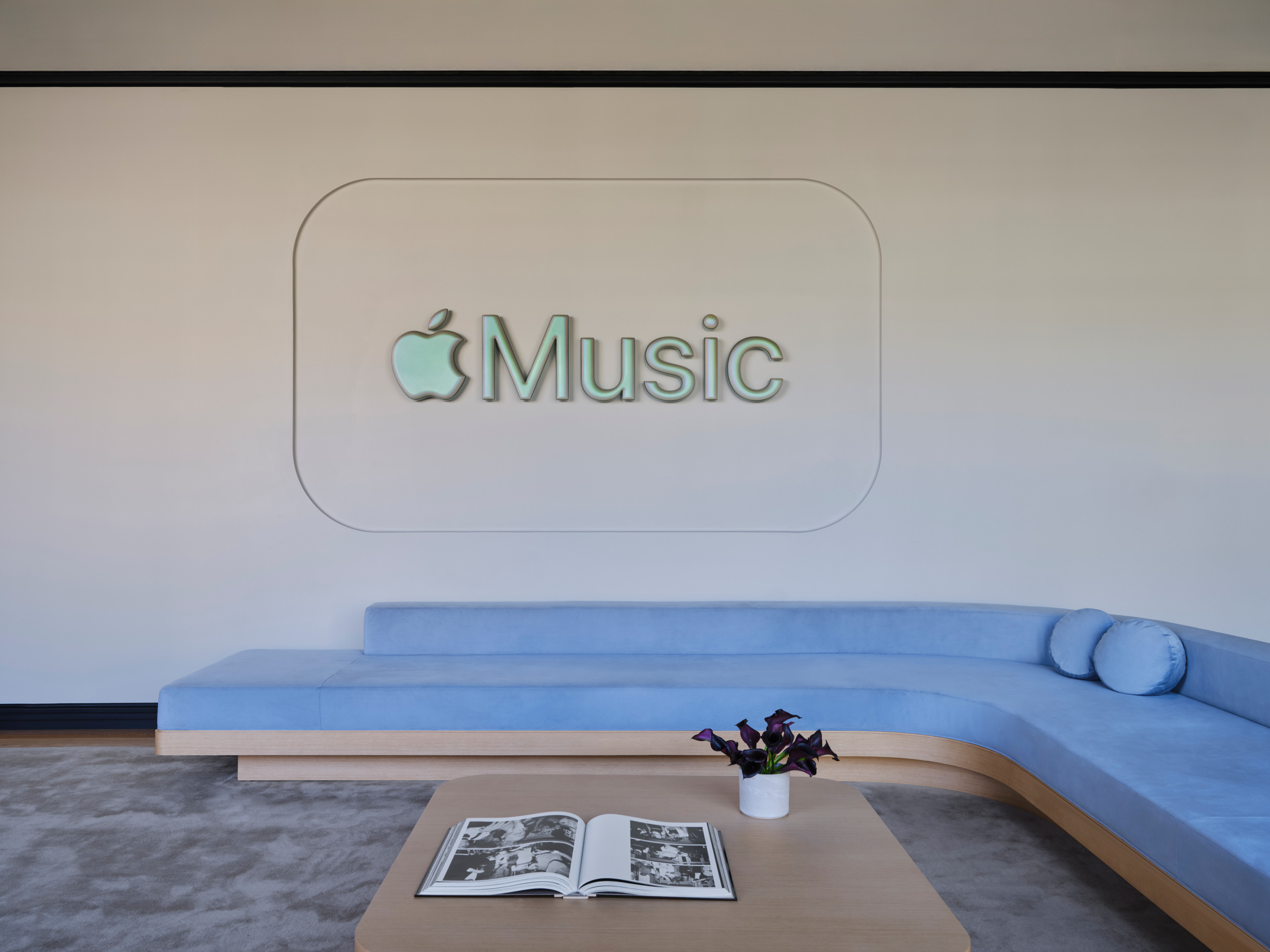 The reception at Apple's LA Music Studio
