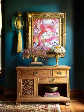 Bold color schemes bring original features to life in this historic home