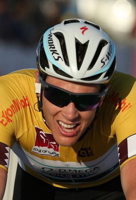 Race leader Niki Terpstra of team Omega Pharma - Quick Step
