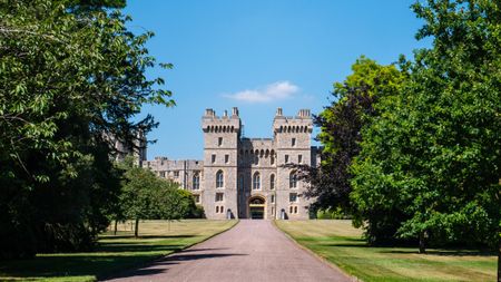 Windsor Castle View from the Long Walk, Windsor, Berkshire, England, UK