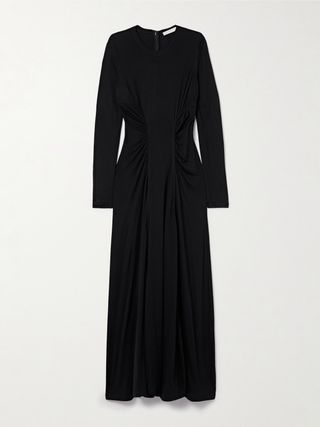 Ceryse Ruched Lyocell-Jersey Maxi Dress