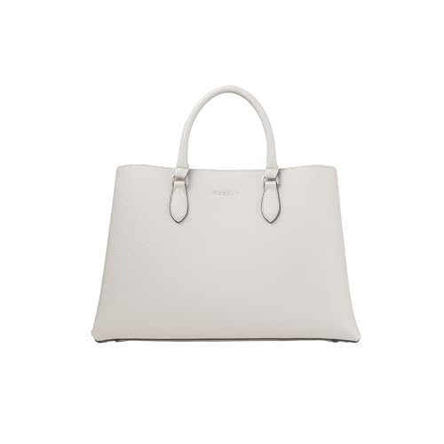 Fiorelli Women's Emery Large Satchel Bag, Stylish Handbag With Grab Handles &amp;amp; Crossbody Strap, Light Stone Faux Leather
