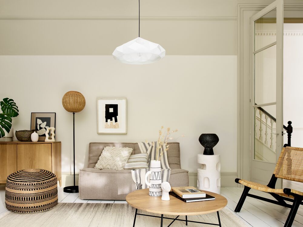 Room painted in Dulux Flax seed and Rope ladder