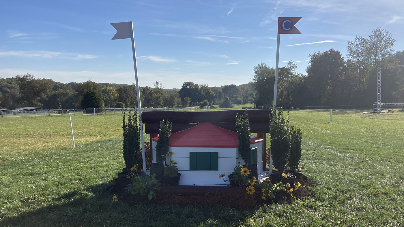 Maryland 5 Star cross-country course 2022: fence 11c