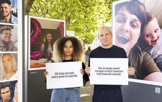 The Last Photo outdoor exhibition raises awareness of suicide recognition and prevention