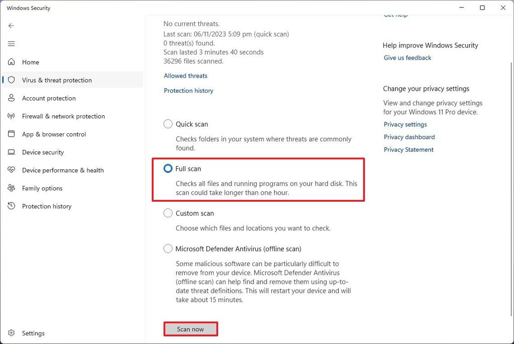 How to get started with Microsoft Defender Antivirus on Windows 11 ...