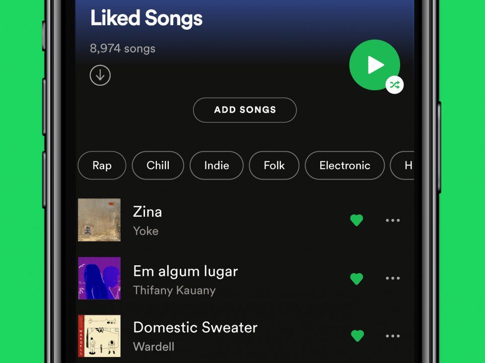 Mood and Genre filters for “Liked Songs” - The Spotify Community