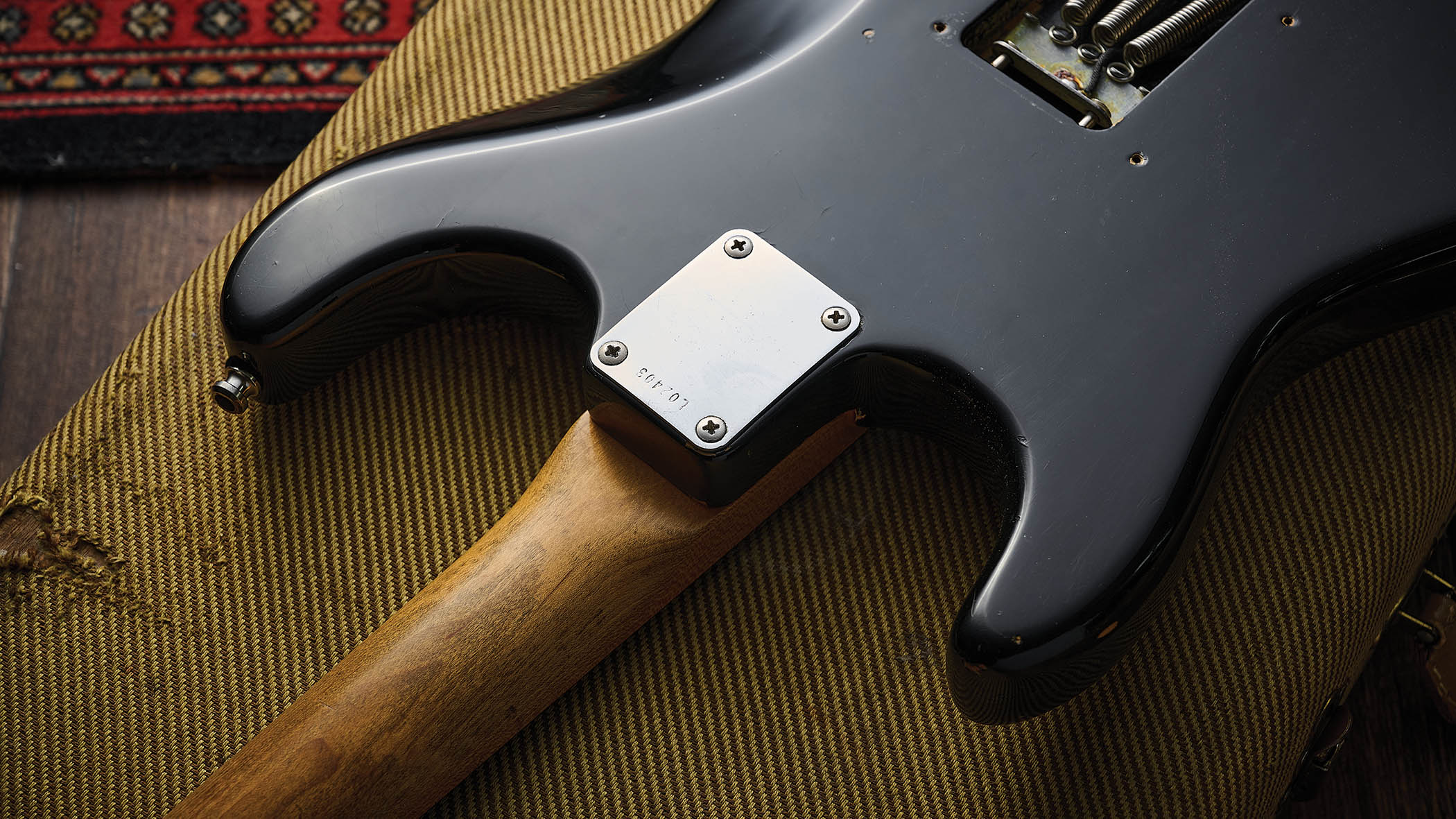 A 1963 Fender Stratocaster that was once owned by Noel Gallagher