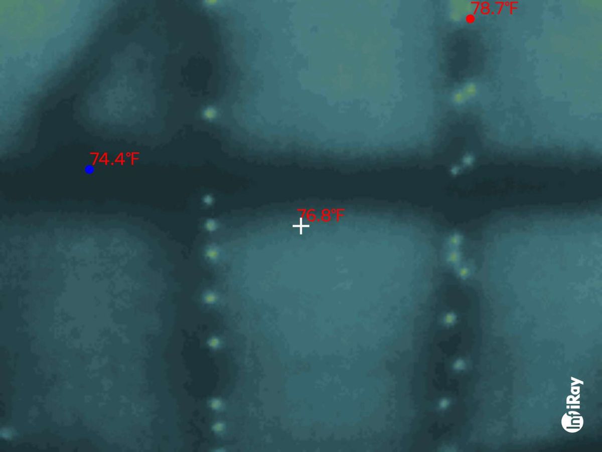 Screenshots of InfiRay P2 Pro Thermal Camera Samples.