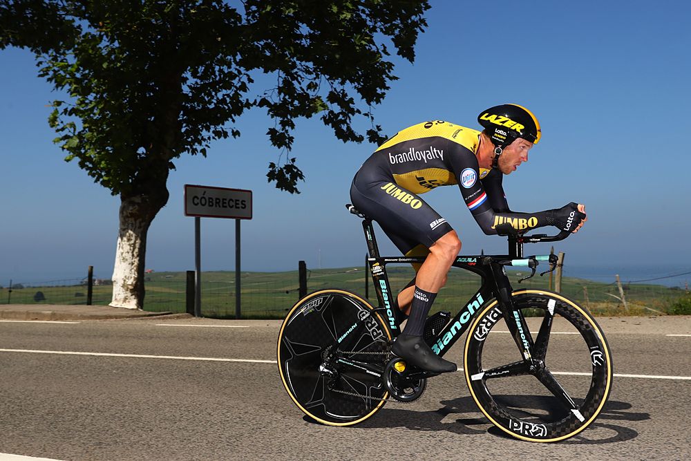 Lars Boom (LottoNL-Jumbo) during stage 16 time trial at the Vuelta a Espana
