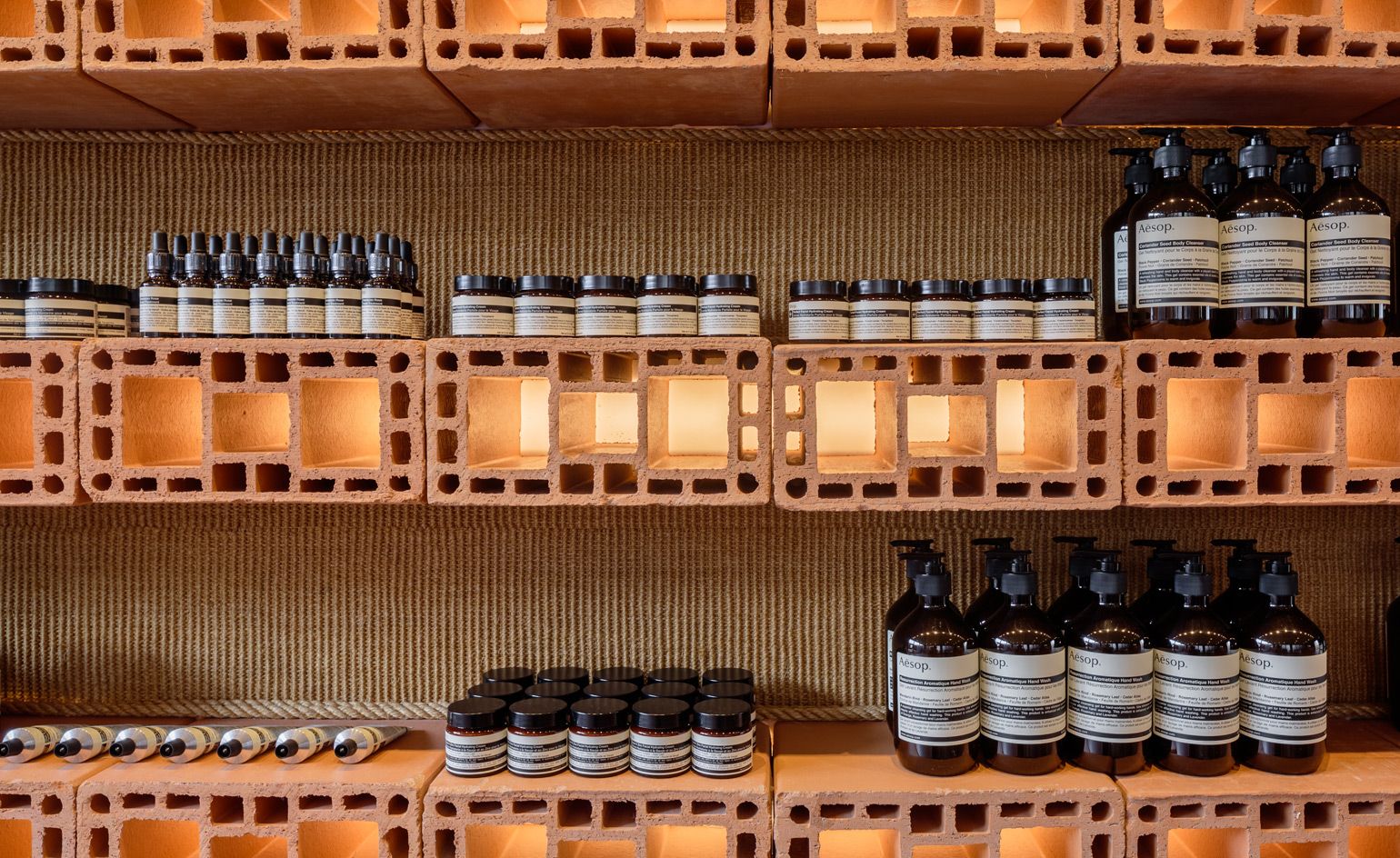 Brazilian bricks at Aesop’s latest store