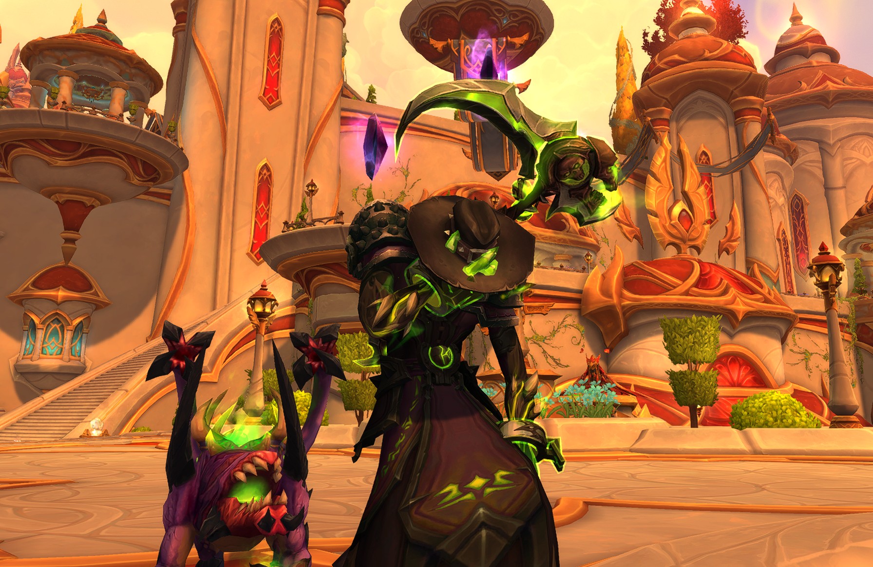 Jez the World of Warcraft warlock is very sad