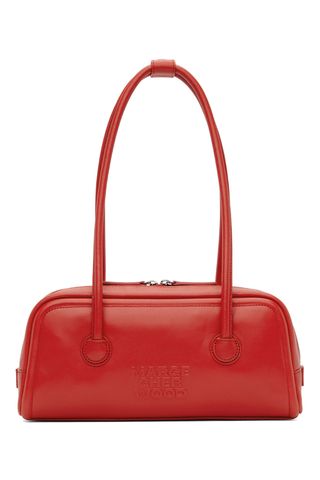 Marge Sherwood Red Soft Baguette Bag