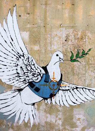 Armoured Dove by Banksy