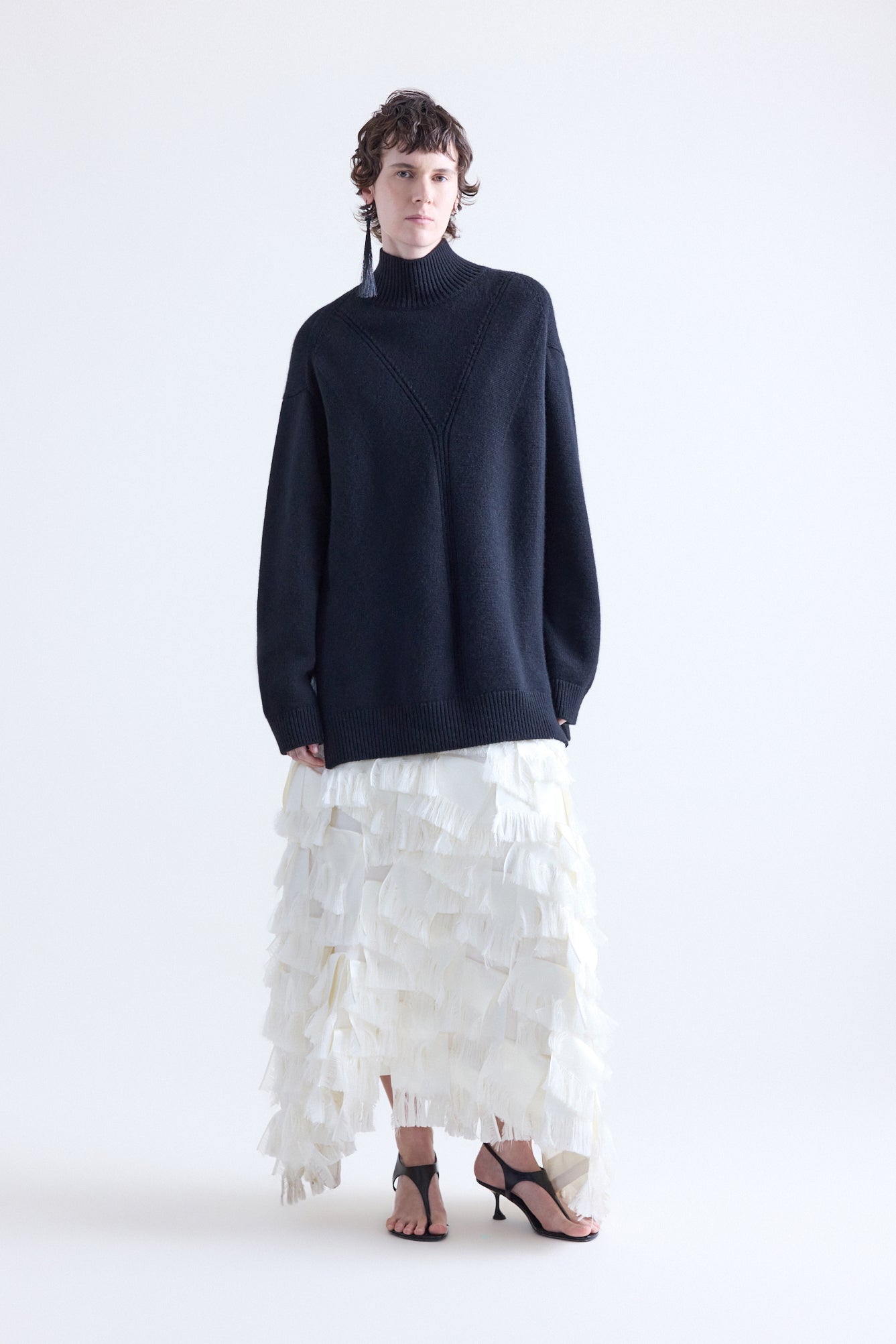 Loletta Boyfriend Sweater in Black