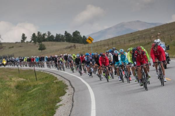 The peloton seems rather relaxed in the early part of stage 5.