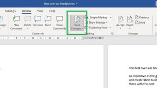 How to track changes in Word: Turn Track Changes on and off step 2: Check Track Changes is enabled or repeat steps to turn off
