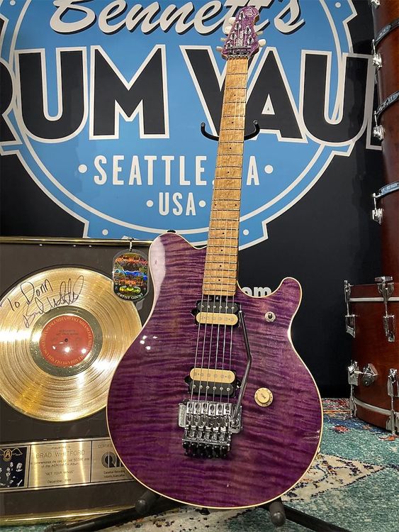 Ernie Ball Music Man EVH Purple guitar
