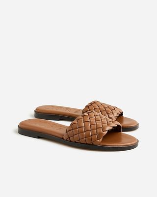 Georgina Woven Sandals in Leather