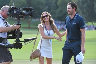 Cantlay and his girlfriend at the Tour Championship