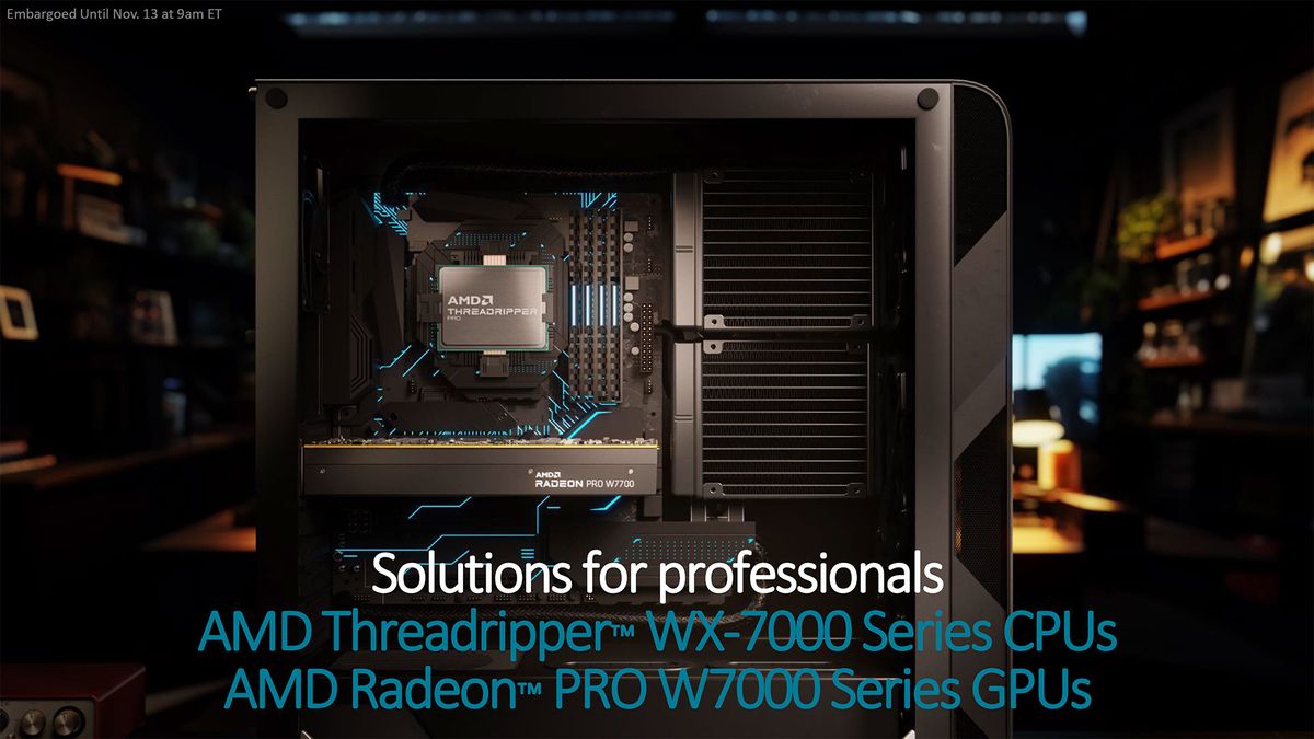 AMD Radeon Pro W7700 Slide Deck