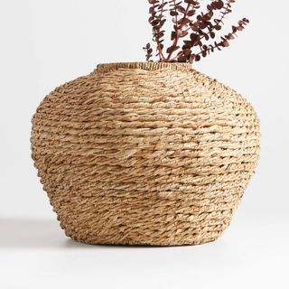 Crate & Barrel basket vase