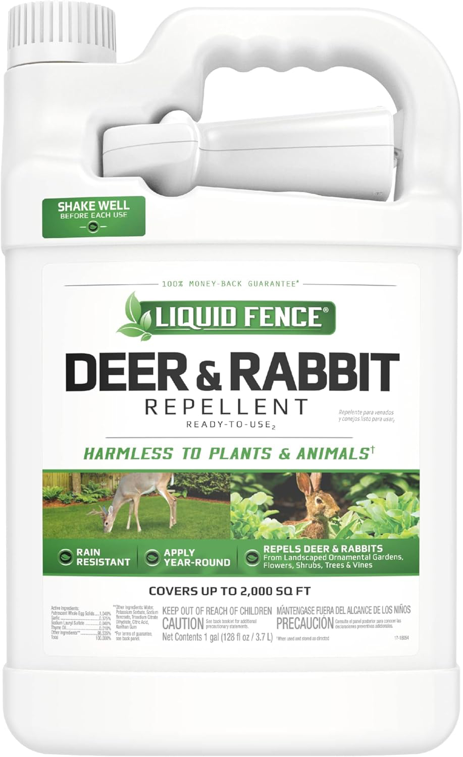 Bottle of Liquid Fence spray 