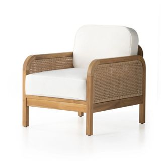 A minimalist rattan chair