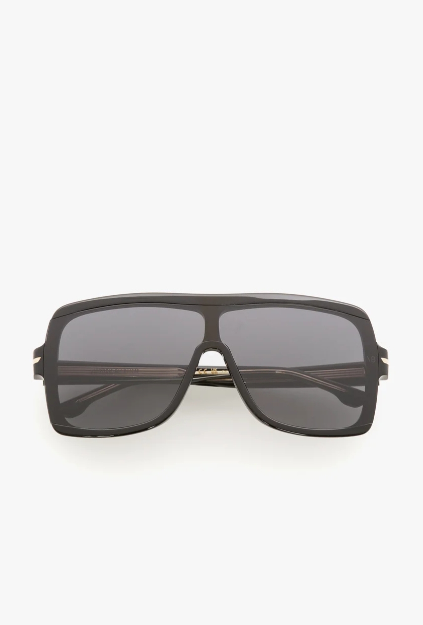 Oversized Flat Top Frame in Black