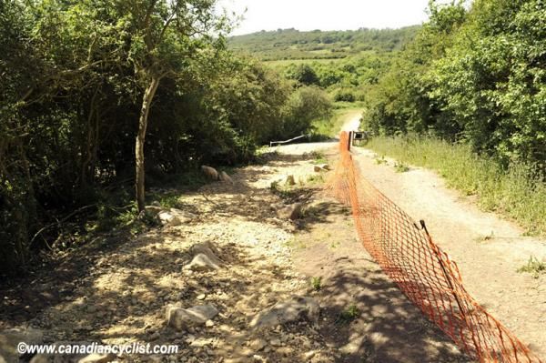 The climbs on the 2012 London Olympic mountain bike course are not technically challenging