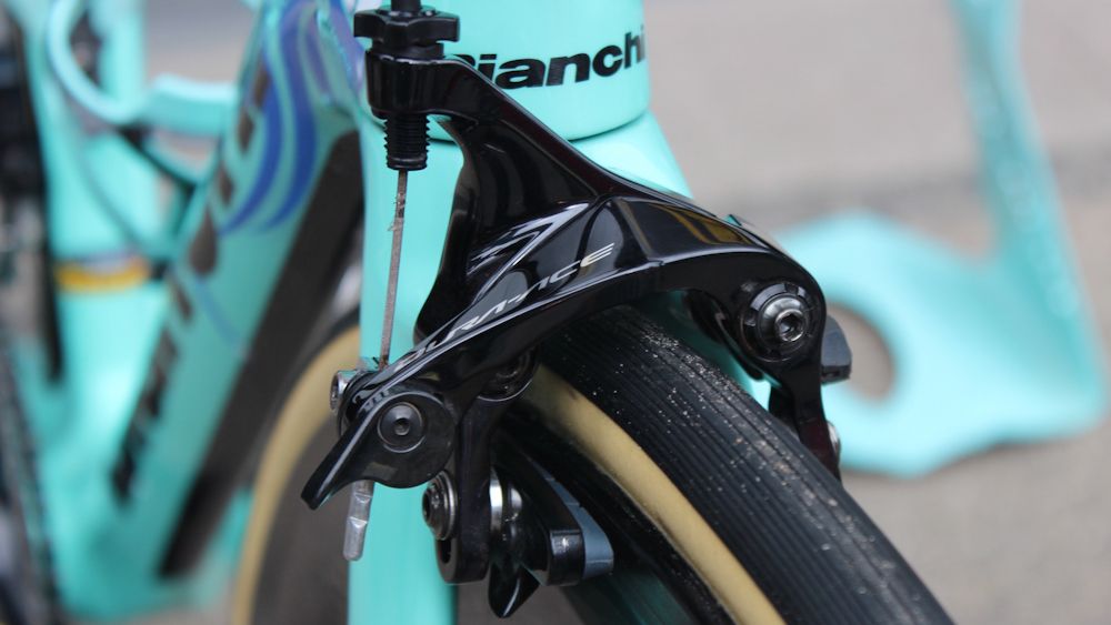 A closer look at the direct-mount Shimano Dura-Ace 9100 front brake